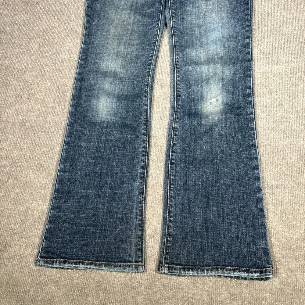 Vintage Old Navy Jeans Womens 4 Blue Denim Curvy Bootcut Just Below Waist Y2K
